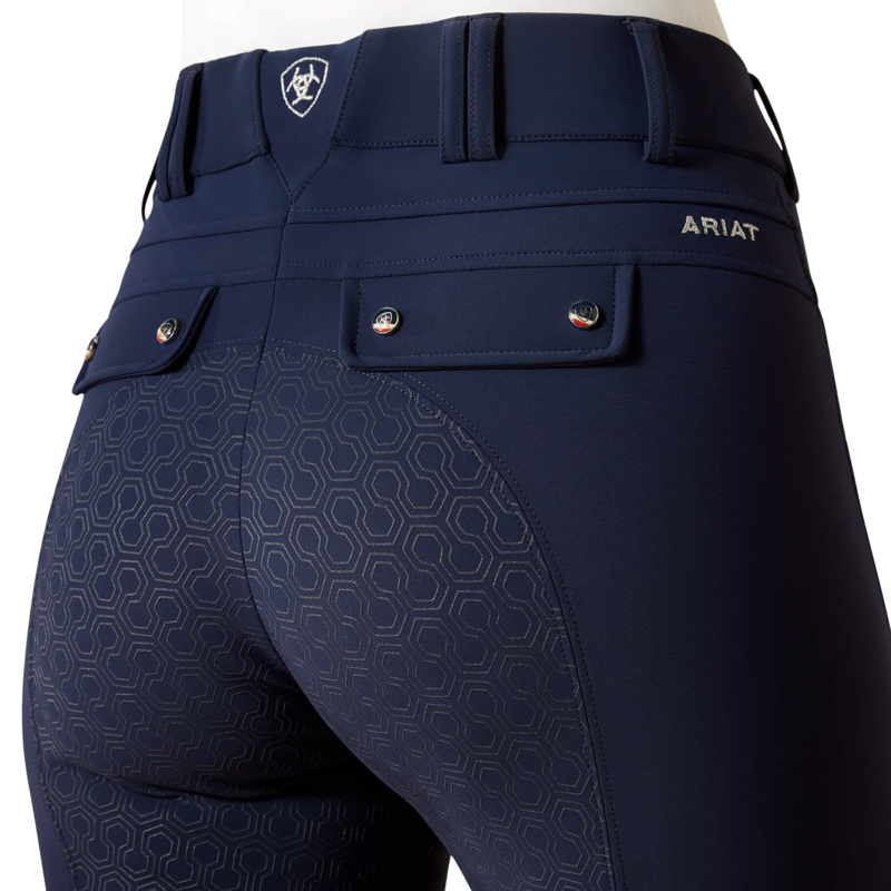 Ariat Tri Factor Grip Full Seat Breeches in Navy-2